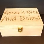 Personalised Wooden Box with Separate Compartments