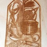 Deep Wooden Box “Witches” Designs