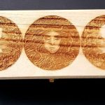 Witches Design, Four Separate Compartments, Long Wooden Box with your choice of Design see Photo – /Witchcraft/Crystal/Herb Box