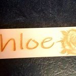 Handmade “Rose” Design Laser Cut and Engraved Personalised Wooden Bookmark