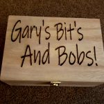 Personalised Wooden Box with Separate Compartments