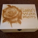 “Rose Design” Large Wooden Box Laser Engraved and Personalised