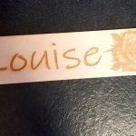 Handmade “Rose” Design Laser Cut and Engraved Personalised Wooden Bookmark