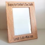 Personalised “Father’s Day”  Wooden Photo Frame