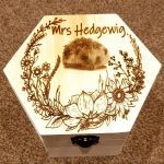 Personalised Hedgehog, Rabbit, Small Pet Memory Box, Pet Keepsakes, Pet Ashes box