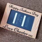 Personalised “Father’s Day”  Wooden Photo Frame