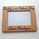 Personalised “Father’s Day”  Wooden Photo Frame