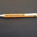 Bamboo Retractable Ballpoint Pen Black Ink