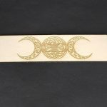 Handmade “Celtic Triple Moon” Laser Cut and Engraved Personalised Wooden Bookmark