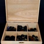 Personalised  “Triple Moon Pentagram” Wooden Box with 6 Separate Compartments