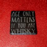 “Funny Alcohol” Laser Engraved Slate Coasters