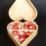 Personalised Wooden Heart Box with Separate Compartments