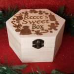 Personalised “Christmas” Design Hexagonal Laser Engraved Wooden Sweet Box