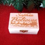 Christmas Jingle Bell with Personalised Wooden Box