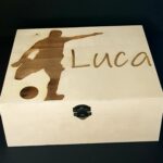 Personalised “Football” Design Wooden Box