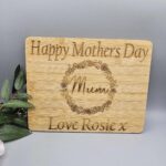 Personalised “Happy Mothers Day” Bamboo Chopping Board